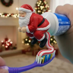 Funny Santa Toothpaste Topper