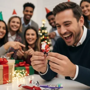 Funny Santa Toothpaste Topper