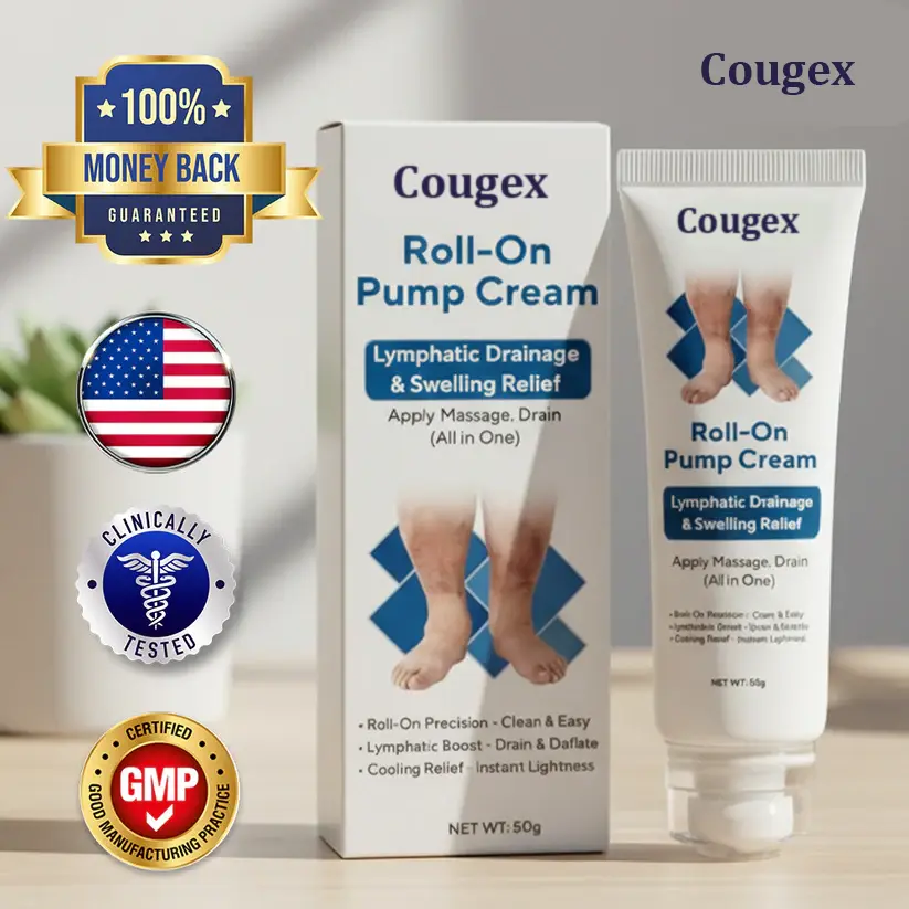 Roll-On Pump Cream for Lymphatic Drainage & Swelling Relief