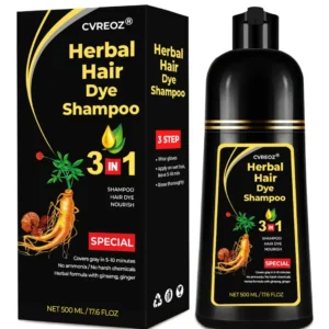 3-in-1 Black Hair Dye Shampoo