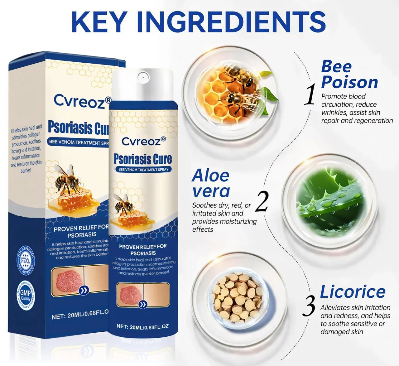 Psoriasis Cure Bee Venom Treatment Spray - Image 7