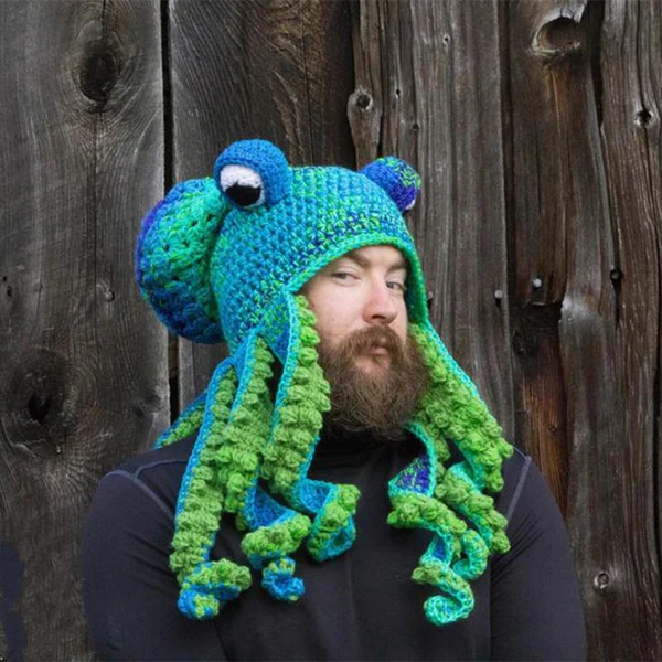 Handmade octopus knitted cap - Image 8