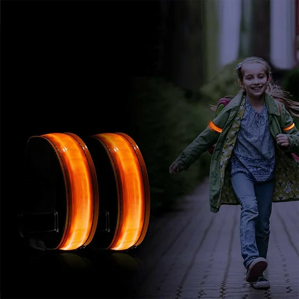 USB Charging LED Luminous Night Running Armband - Image 3