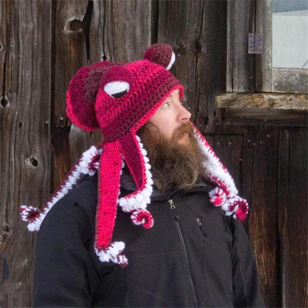 Handmade octopus knitted cap - Image 4