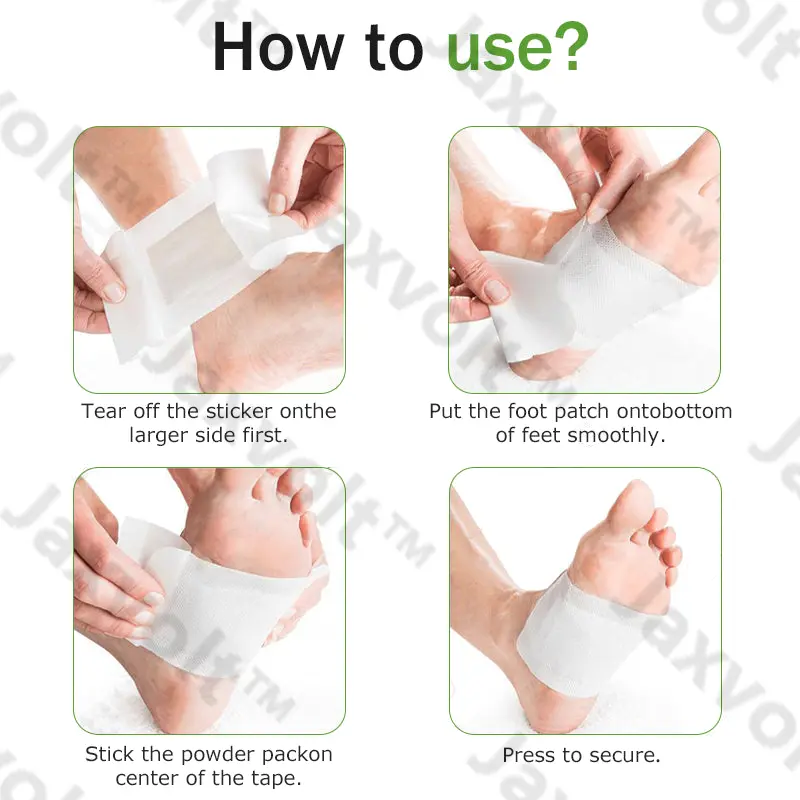 Natural Herbal Tourmaline Far Infrared Magnetic Therapy Foot Patches - Image 12