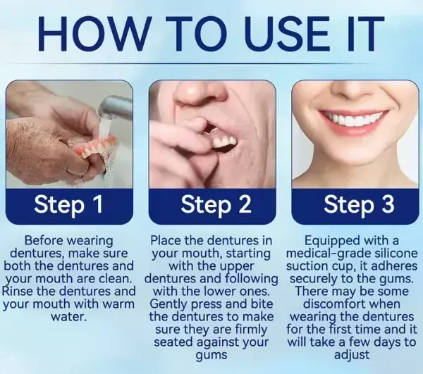 Adhesive teeth (upper and lower) - Image 7