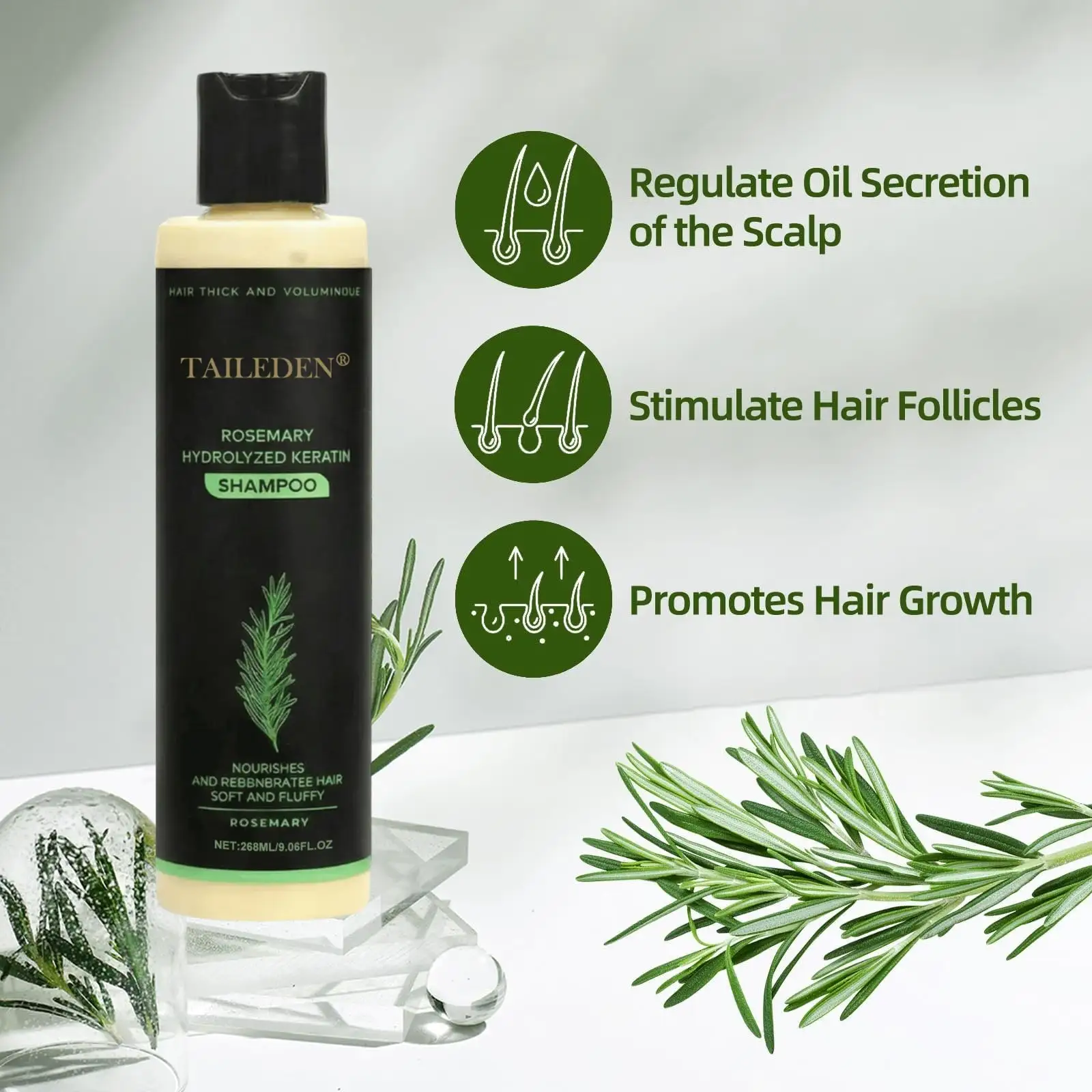 Rosemary Hydrolyzed Keratin Shampoo - Image 14