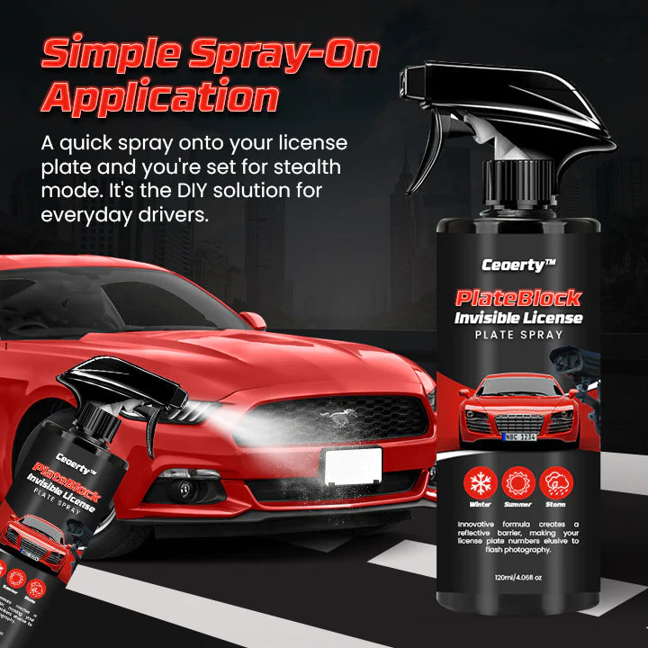 PlateBlock Invisible License Plate Spray - Image 5