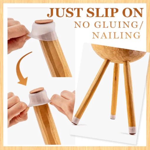 Chair & Table Legs Felt Protective Covers (Set of 8) - Image 7