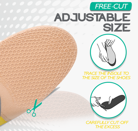 Free Cut Flat Foot Arch Support Insoles - Image 3