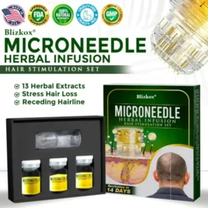 👱♂️ Microneedle Herbal Infusion Hair Stimulation Set 🇺🇸 Made in USA