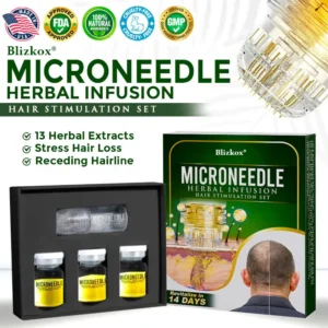 👱♂️ Microneedle Herbal Infusion Hair Stimulation Set 🇺🇸 Made in USA
