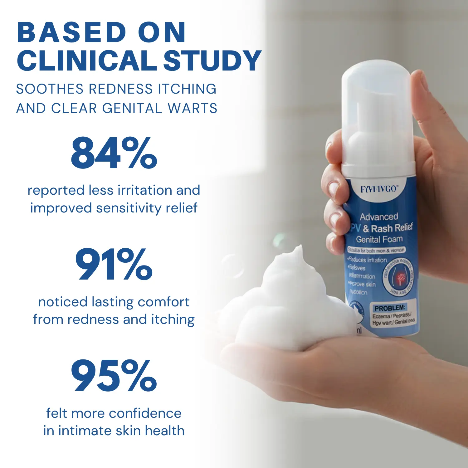 Advanced HPV & Rash Relief Genital Foam - Image 2