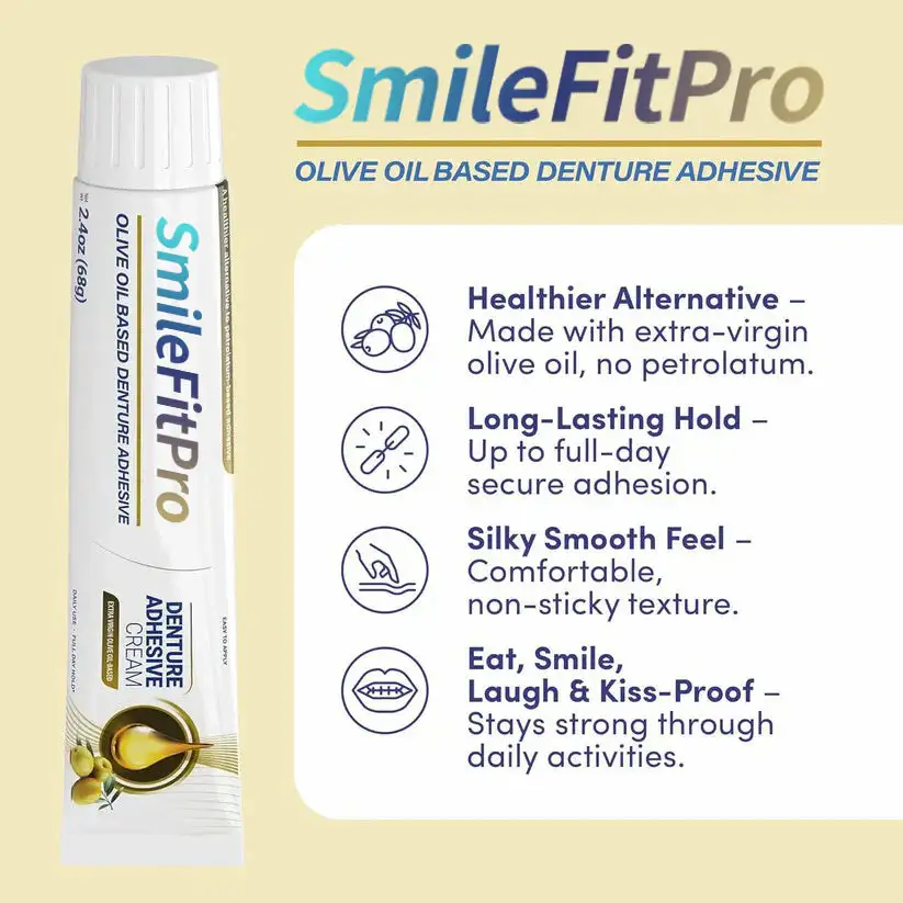 Olive Oil Denture Adhesive Cream - Image 3