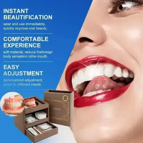 🔥🔥Ends Today: 70% OFF!🦷 CustomFit Full Functional Dentures Make you more confident - Image 2