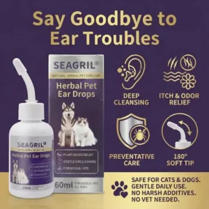 🐾 Best Seller Herbal Pet Ear Drops 🎉 Huge Limited-Time Discount