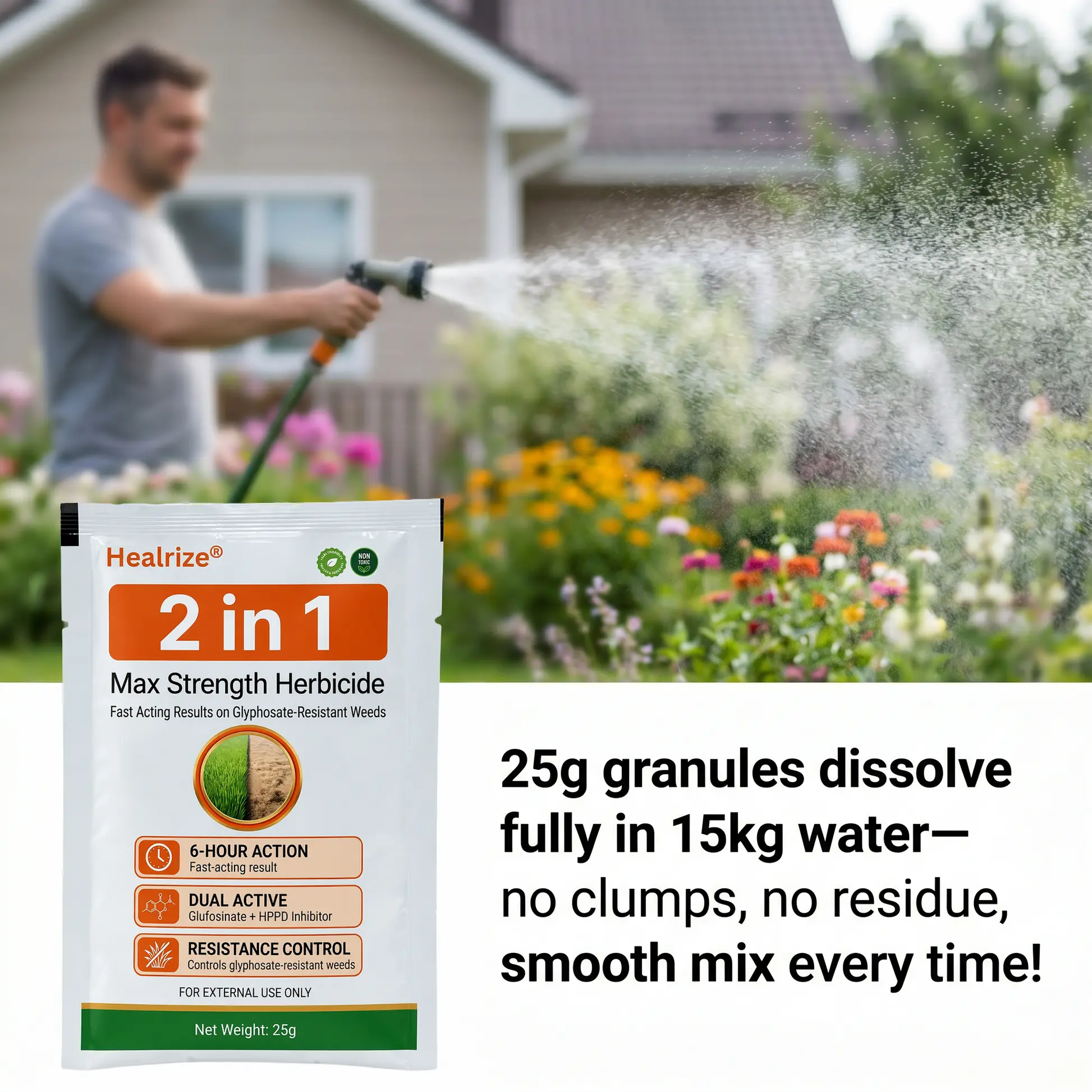 🔥 Advanced 2-in-1 Pro+ Herbicide | Upgraded Formula for 6-Hour Rapid Kill, Root Eradication & Destroys Glyphosate-Resistant Weeds - Image 2