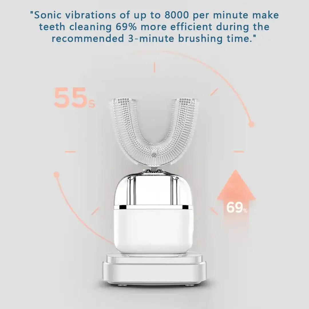 360° U-Shaped Ultrasonic Adult Electric Toothbrush - Image 11