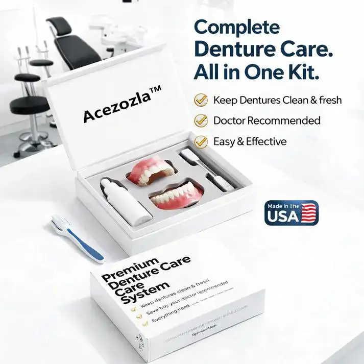 Easy Denture Set, Comfortable Smile Makeover - Made and Shipped from the USA🍀