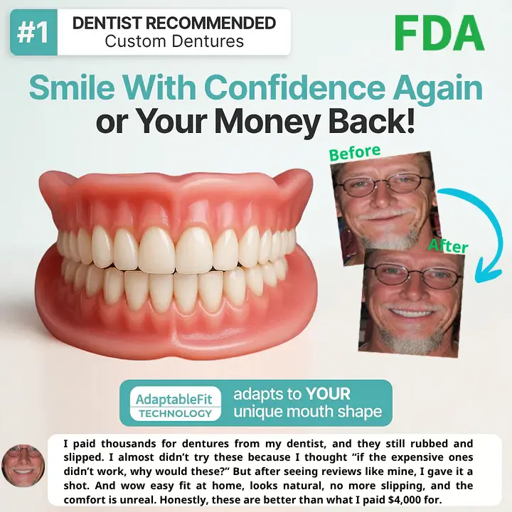 ⏰Ends Today: 70% OFF! Custom-Fit Dentures— Designed for Comfort and a Natural-Looking Smile - Image 19