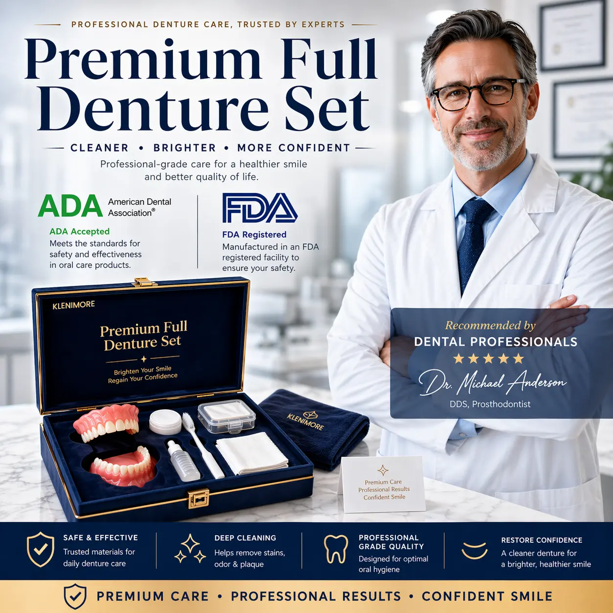 ⏰Ends Today: 70% OFF! Custom-Fit Dentures— Designed for Comfort and a Natural-Looking Smile