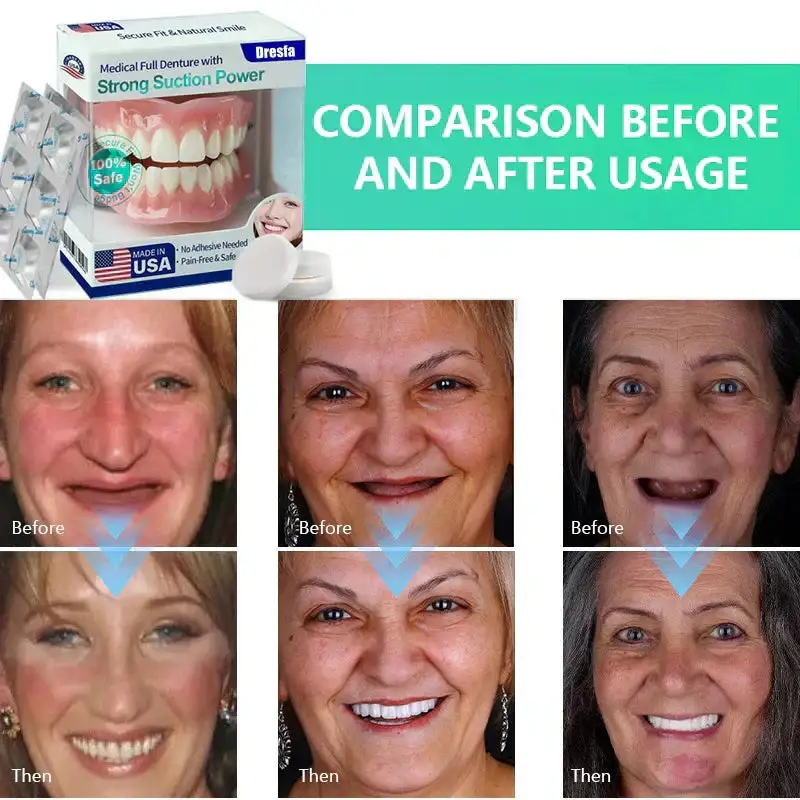 🔥Limited Time 50% OFF: 2nd ltem 60% Medical Full Denture with Strong Suction ✅ Made and Shipped from the USA🍀 - Image 8