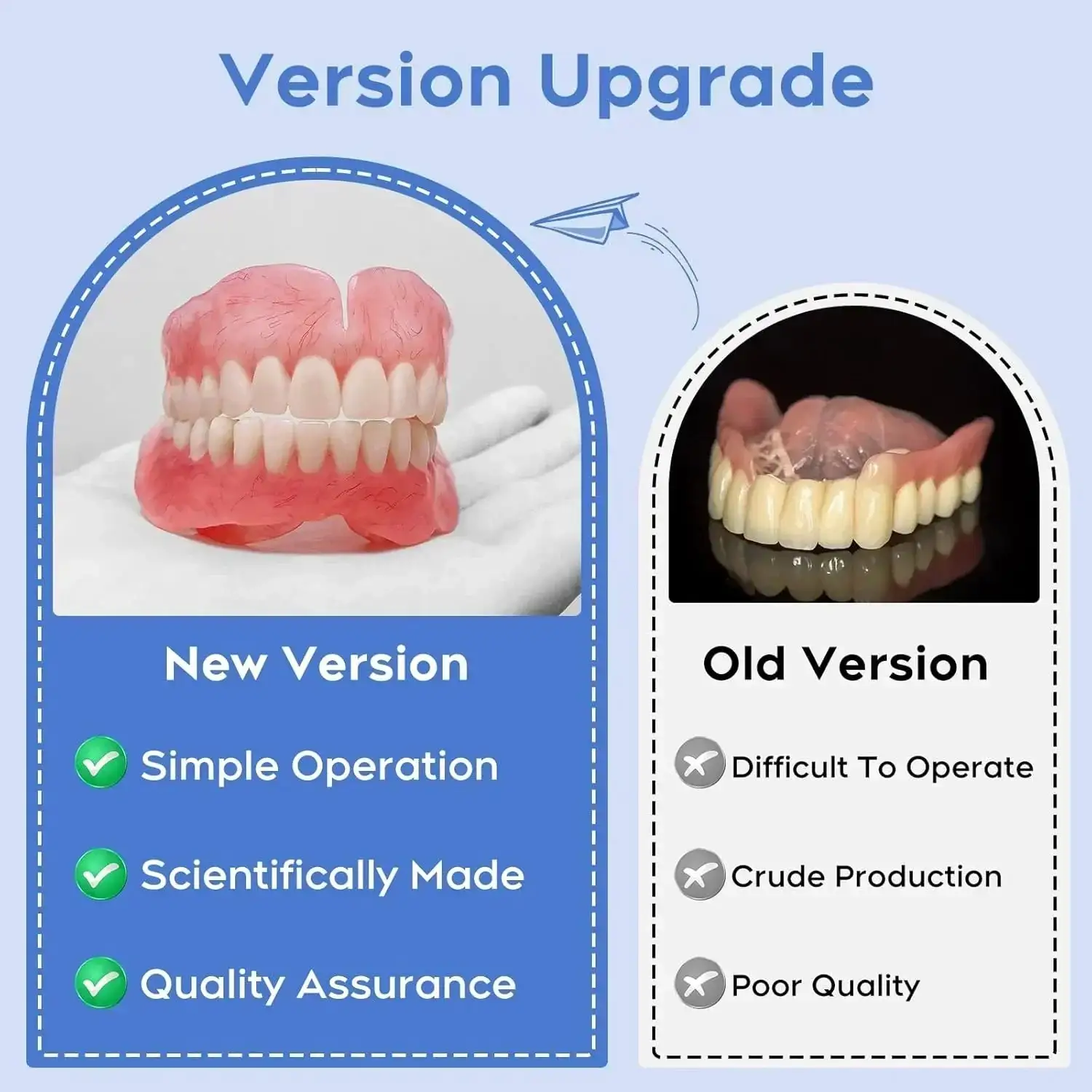 🔥Limited Time 50% OFF: 2nd ltem 60% Medical Full Denture with Strong Suction ✅ Made and Shipped from the USA🍀 - Image 9
