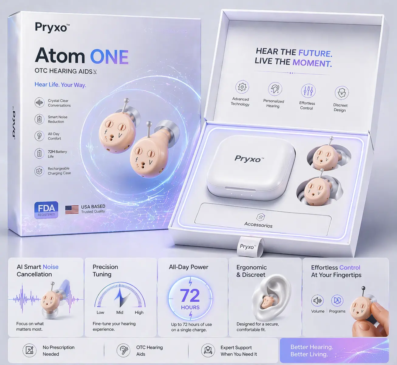 Atom ONE Hearing Aid 2026 | Clear Hearing OTC - Image 10