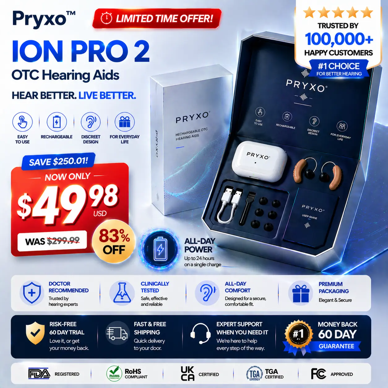 ION PRO 2 Hearing Aids 2026 | Clear Sound