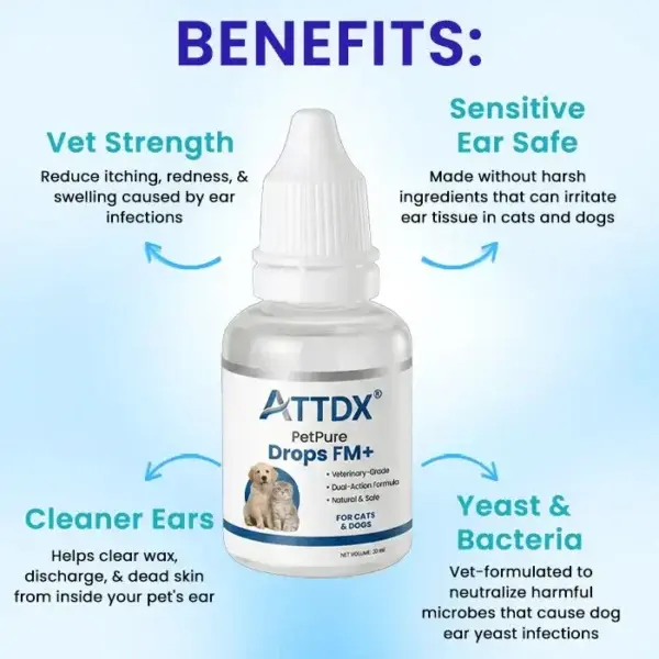 PetPure Pet Ear Pro Drops FM+ - Image 2