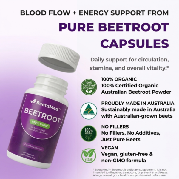 Beetroot Capsules | Organic Energy Support - Image 2