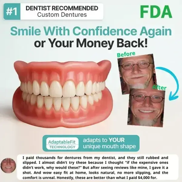 ⏰Ends Today: 70% OFF! Custom-Fit Dentures— Designed for Comfort and a Natural-Looking Smile - Image 19