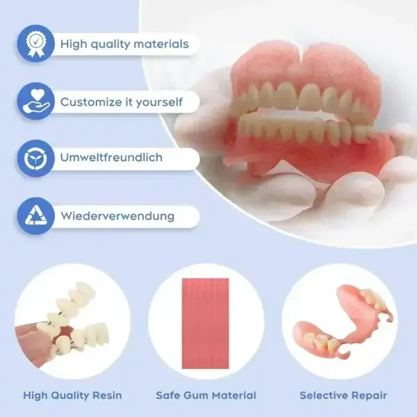 🔥Limited Time 50% OFF: 2nd ltem 60% Medical Full Denture with Strong Suction ✅ Made and Shipped from the USA🍀 - Image 5