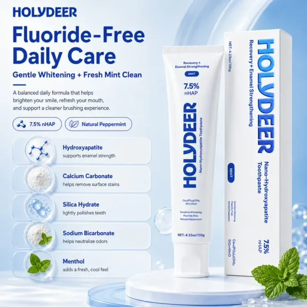 Nano Hydroxyapatite Toothpaste – Fluoride-Free Enamel Repair Paste - Image 5