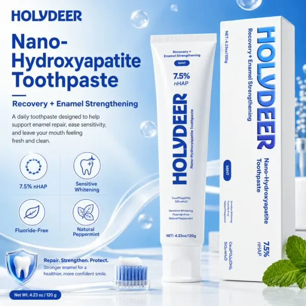 Nano Hydroxyapatite Toothpaste – Fluoride-Free Enamel Repair Paste - Image 8