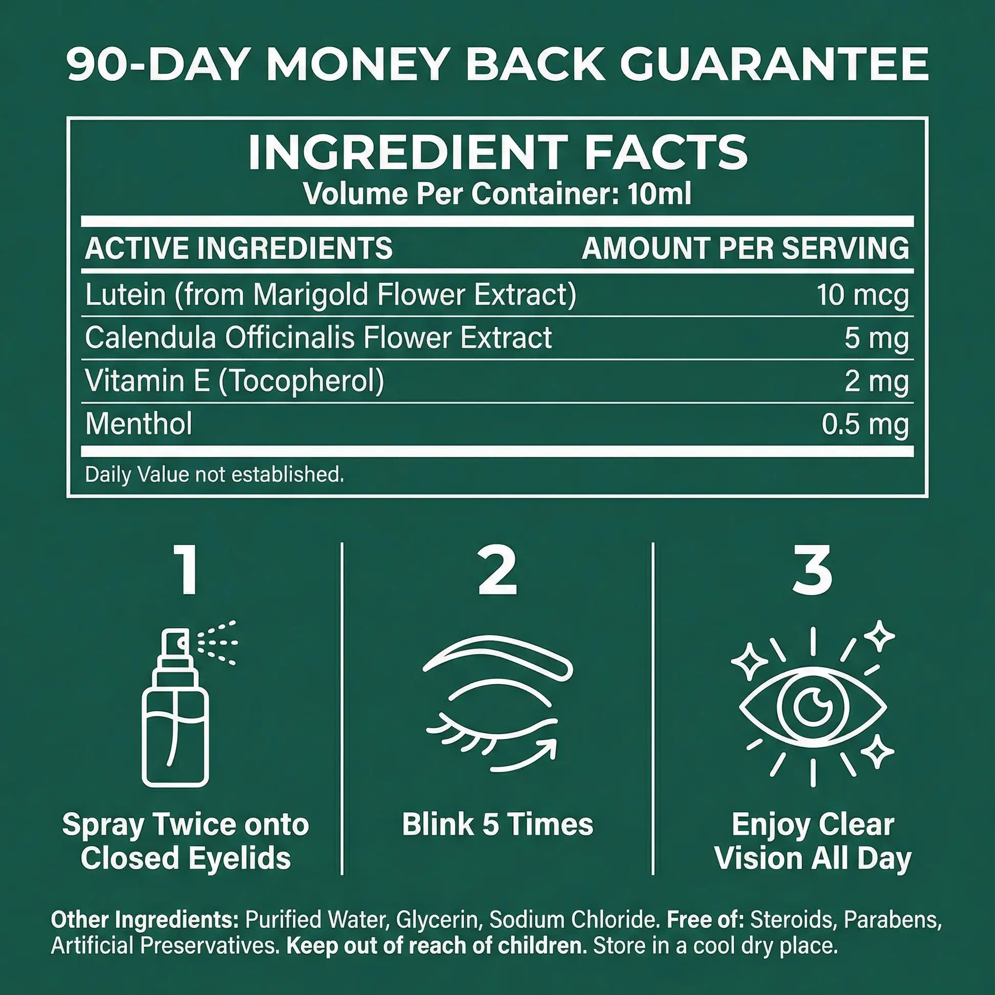 VisionPure Lutein Eye Spray | Daily Eye Wellness - Image 8
