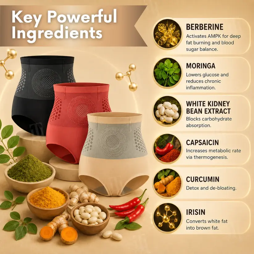 2026 8-in-1 Moringa & Berberine Thermogenic Sculpting Shorts - Image 7