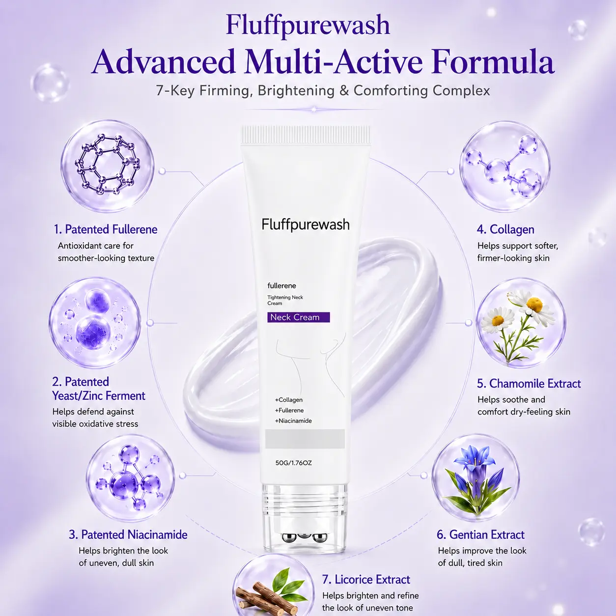 5-Ball Roller Neck Firming Cream with Retinol & Hyaluronic Acid - Image 2