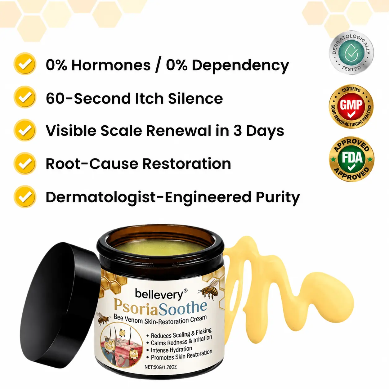 PsoriaSoothe Bee Venom Skin-Restoration Cream - Image 2