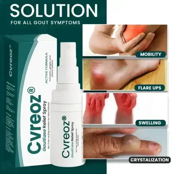 Cvreoz GoutEase Relief Spray | Fast-Acting Gout Pain Relief - Image 8