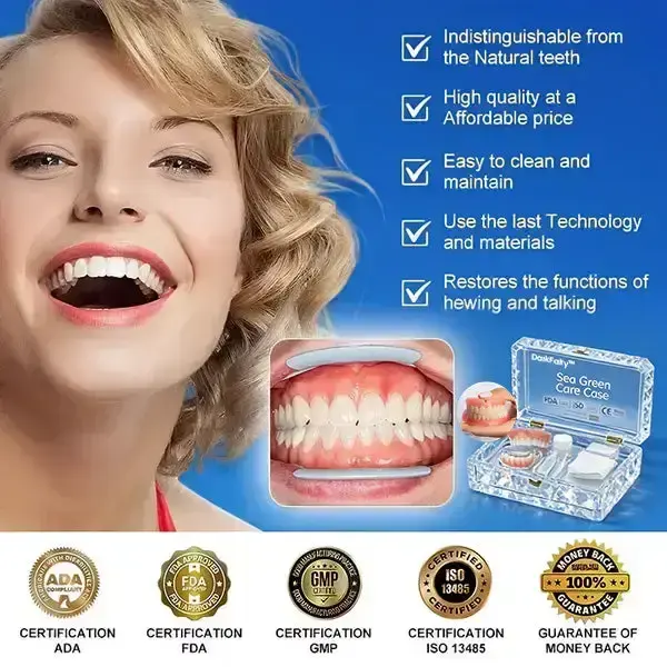–Ends Today: 75% OFF! Full Denture with Strong Suctiond Custom-Fit Full Functional Dentures🦷 - Image 4