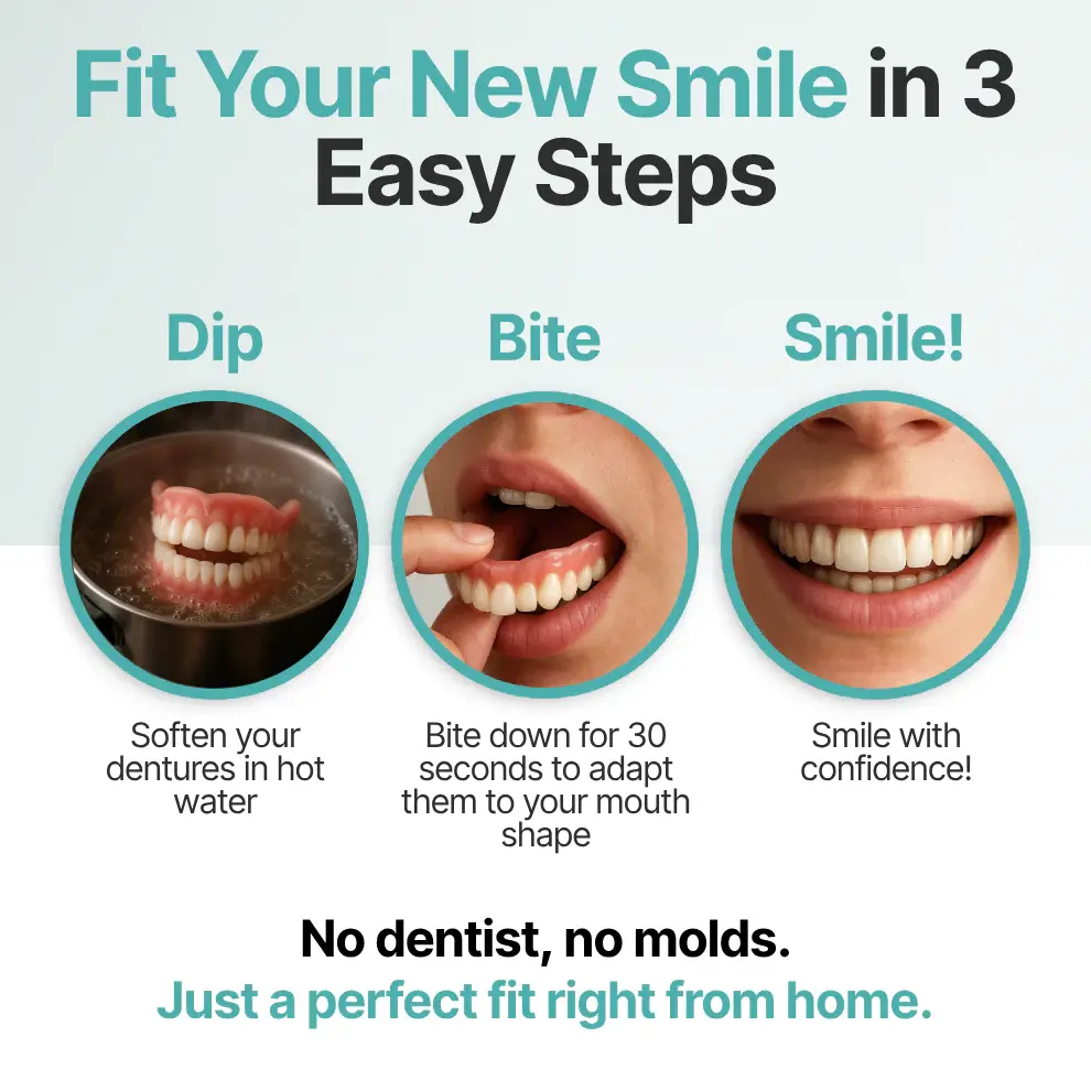 GGVbeauty Custom-Fit Dentures | At-Home Functional Teeth - Image 5