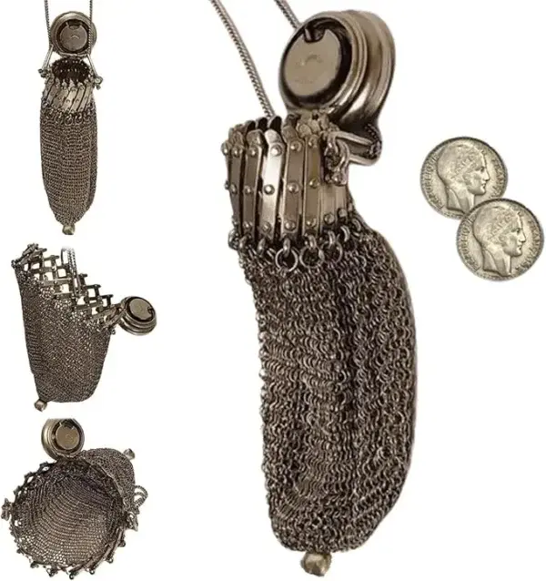 Handmade 1920’s English Coin Purse - Image 7