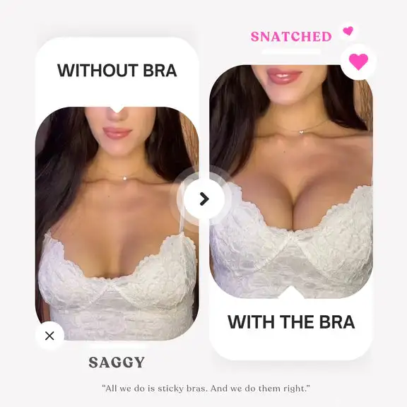 Maiakoo Strapless Adhesive Push-Up Bra - Image 4