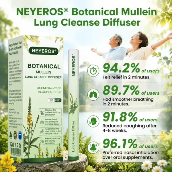 NEYEROS Botanical Mullein Lung Cleanse Diffuser - Image 3
