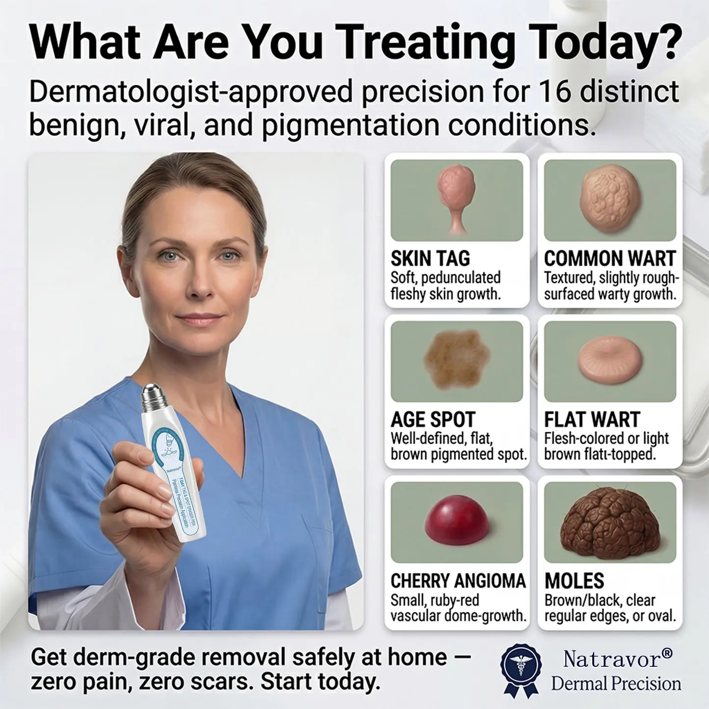 7-Day Skin Tag & Spot Eraser Painless & Scar-Free Advanced Skin Renewal Roller Pen - Image 12