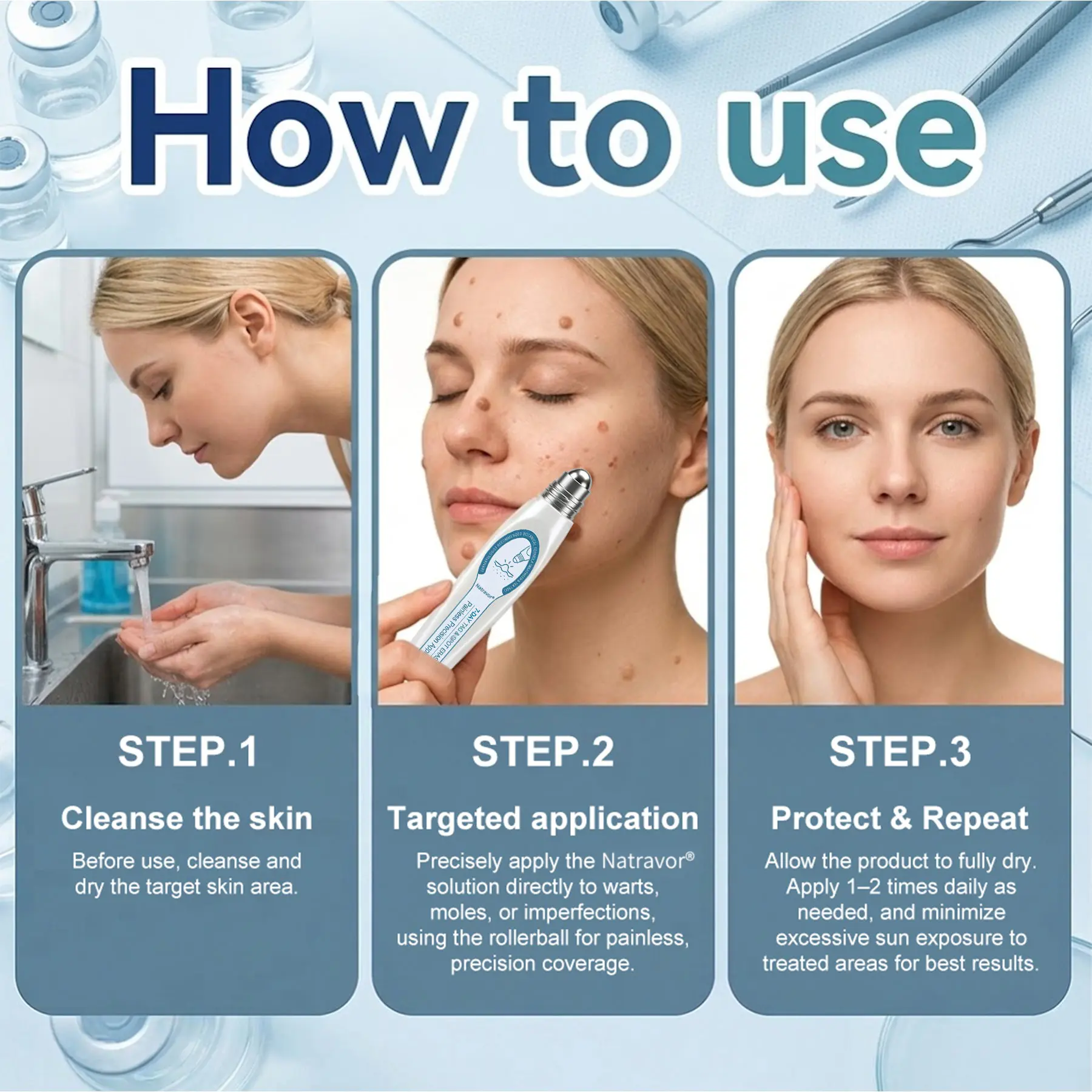 7-Day Skin Tag & Spot Eraser Painless & Scar-Free Advanced Skin Renewal Roller Pen - Image 5
