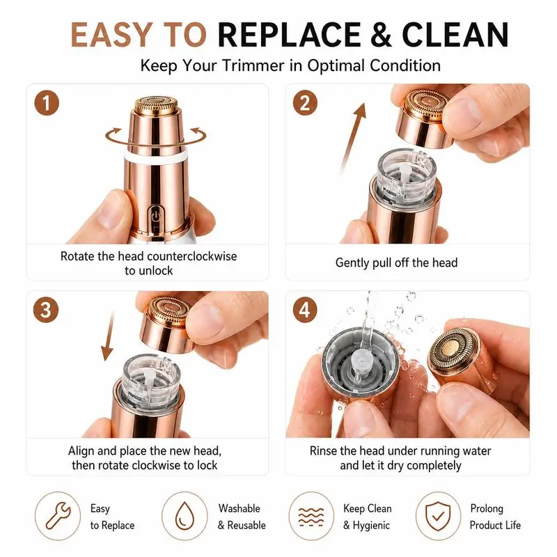 TopSpire 2-in-1 Facial & Eyebrow Hair Trimmer - Image 4