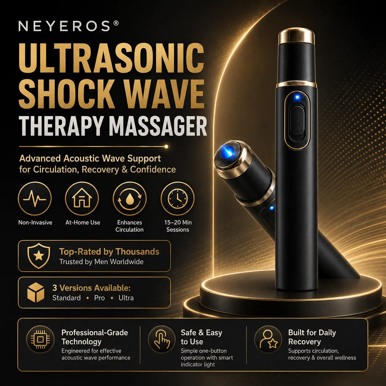 Ultrasonic Shock Wave Therapy Massager for Deep Tissue Relief - Image 14