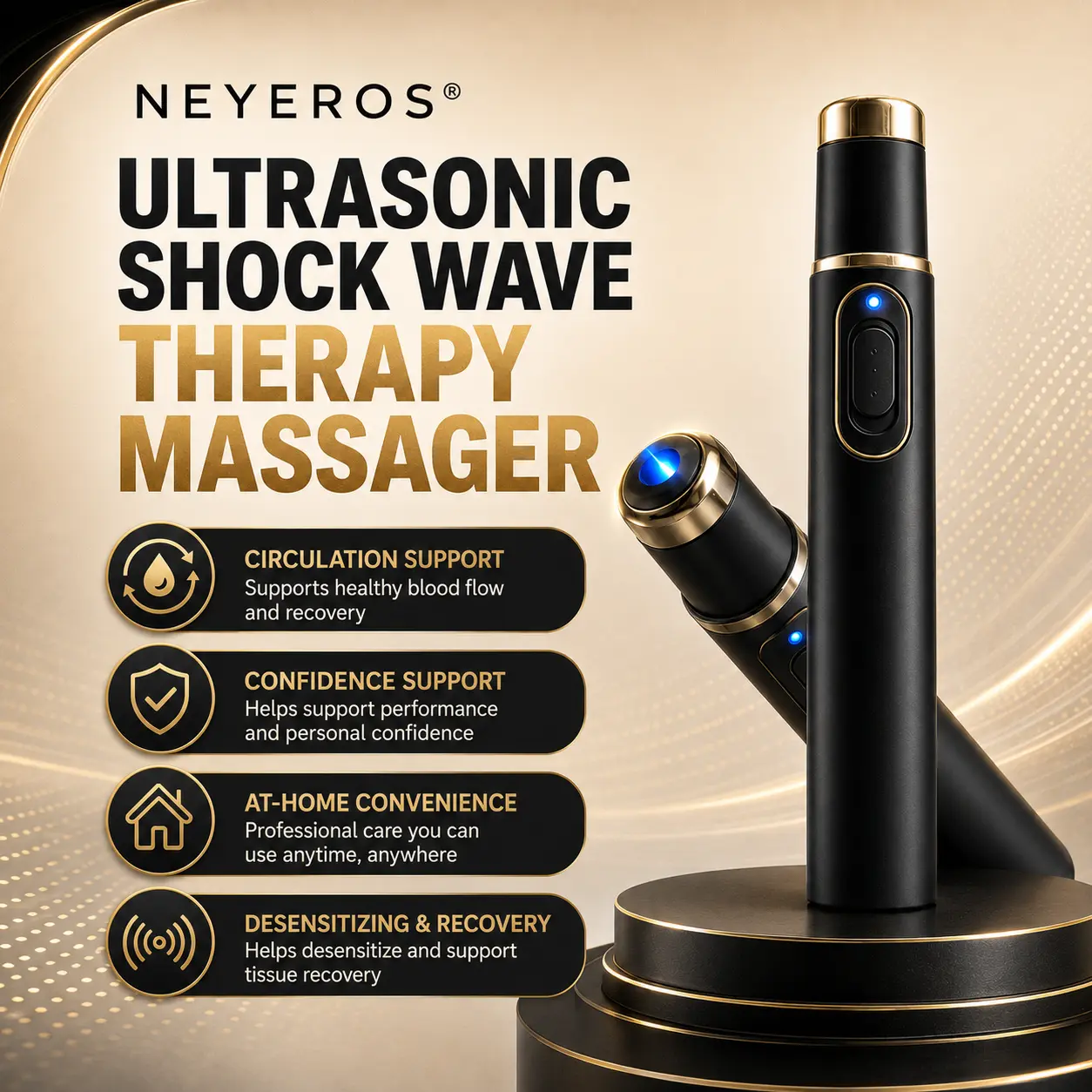 Ultrasonic Shock Wave Therapy Massager for Deep Tissue Relief - Image 5